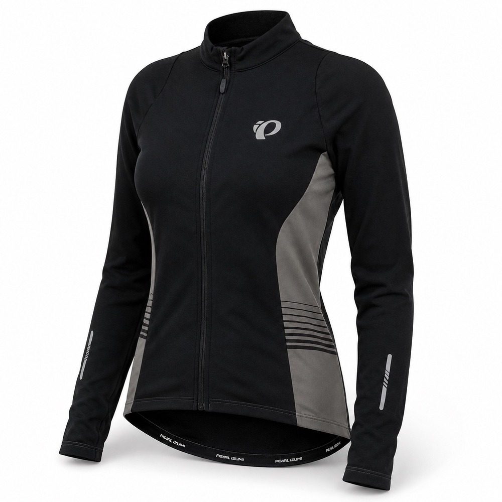 Pearl Izumi Select Pursuit Thermal Cycling Jersey Women Sm Black Gray Full Zip
